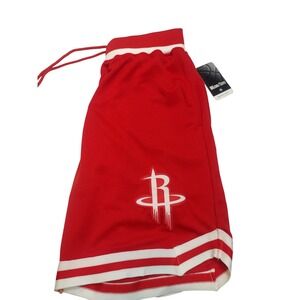 Ultra Game NBA Houston Rockets Mesh Basketball Shorts Red White Mens Small NEW